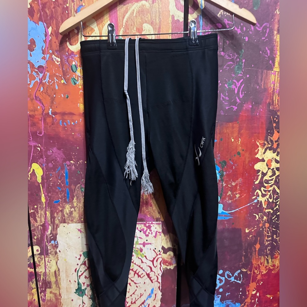 CW-X Black Joggers with Gray Drawstring